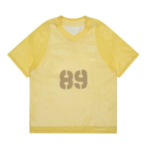 Versatile Athletic T-Shirt — Breathable & Cutout Design (Yellow)