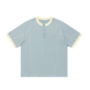 Loose-Fit Casual T-Shirt — Light Blue