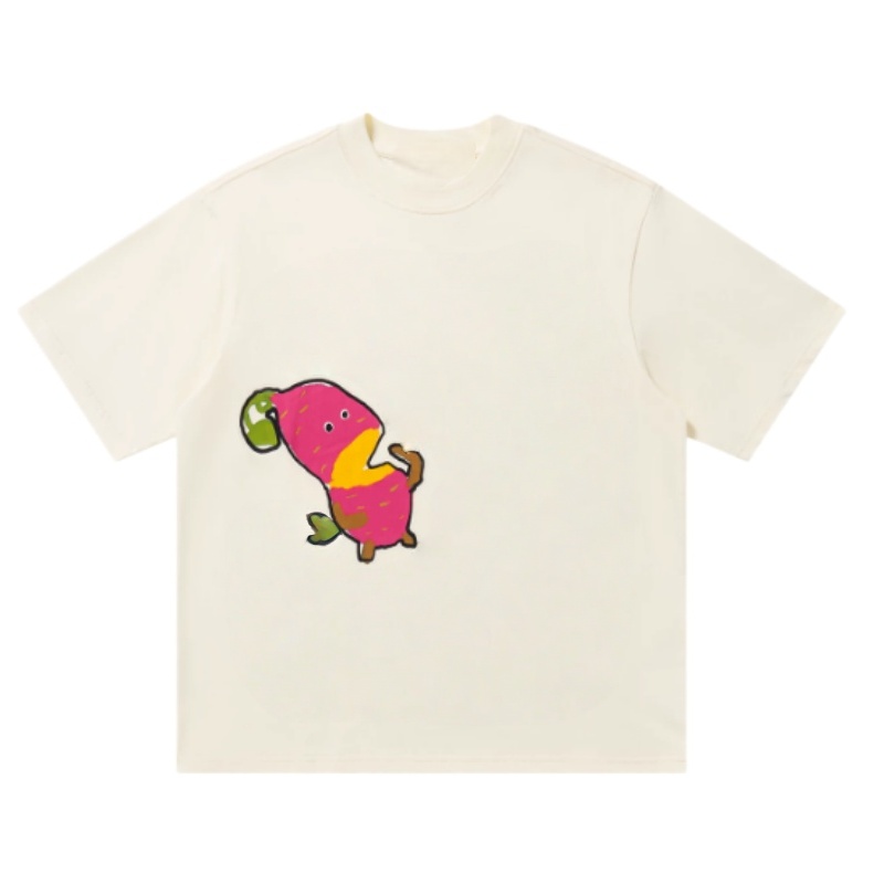 Retro-Chic Fruit Print T-Shirt